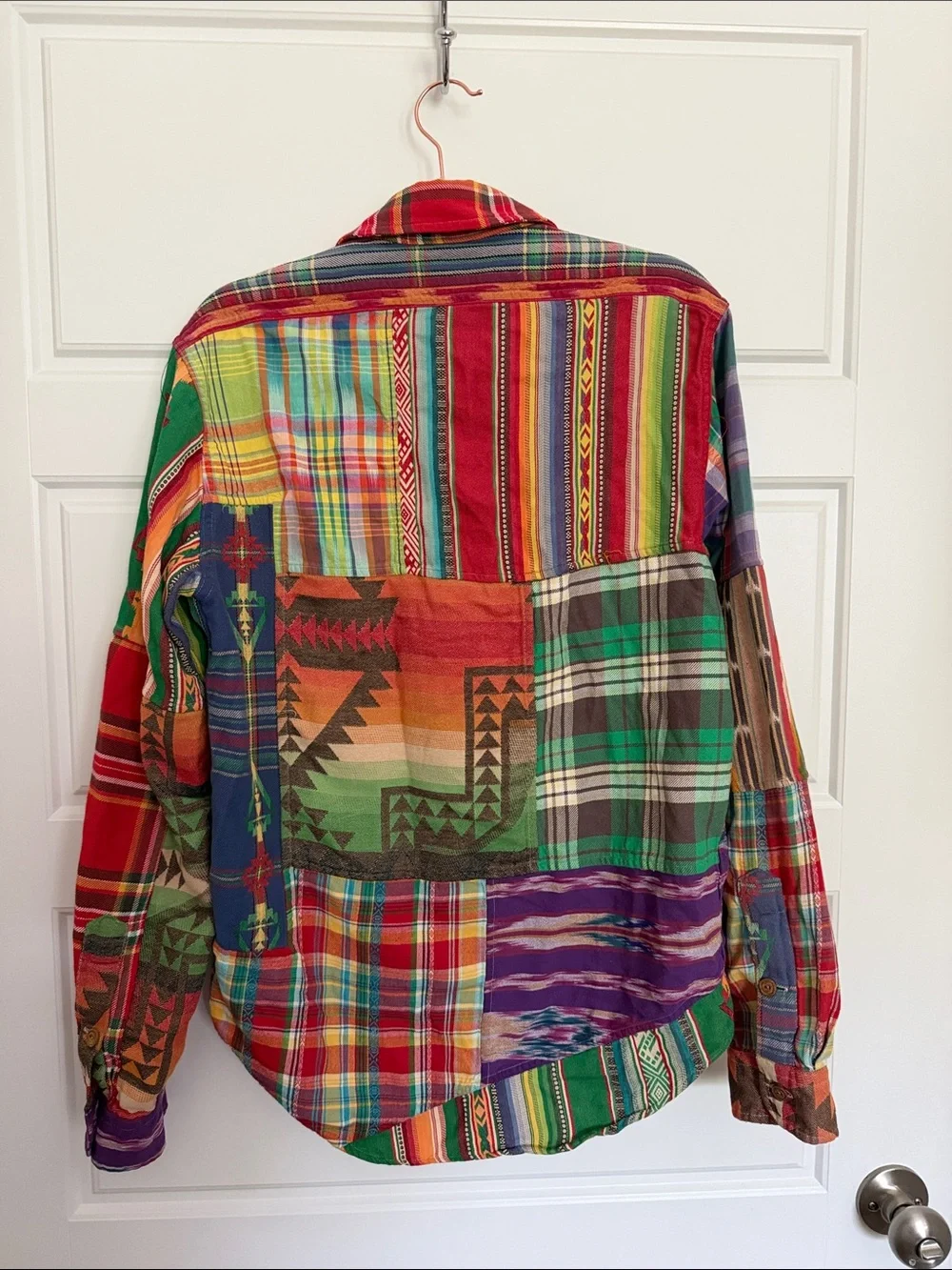 Polo by Ralph Lauren Red Multicolor Patchwork Plaid Button-Down Shirt
